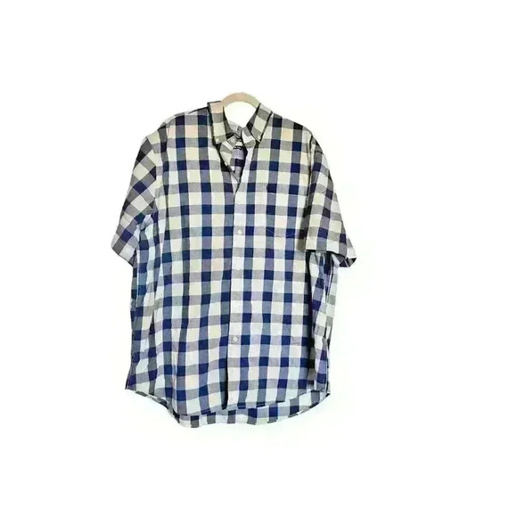 Chaps Sz 2XL Easy Care Plaid Button Down Shirt Casual Office‎ Preppy - Picture 1 of 12